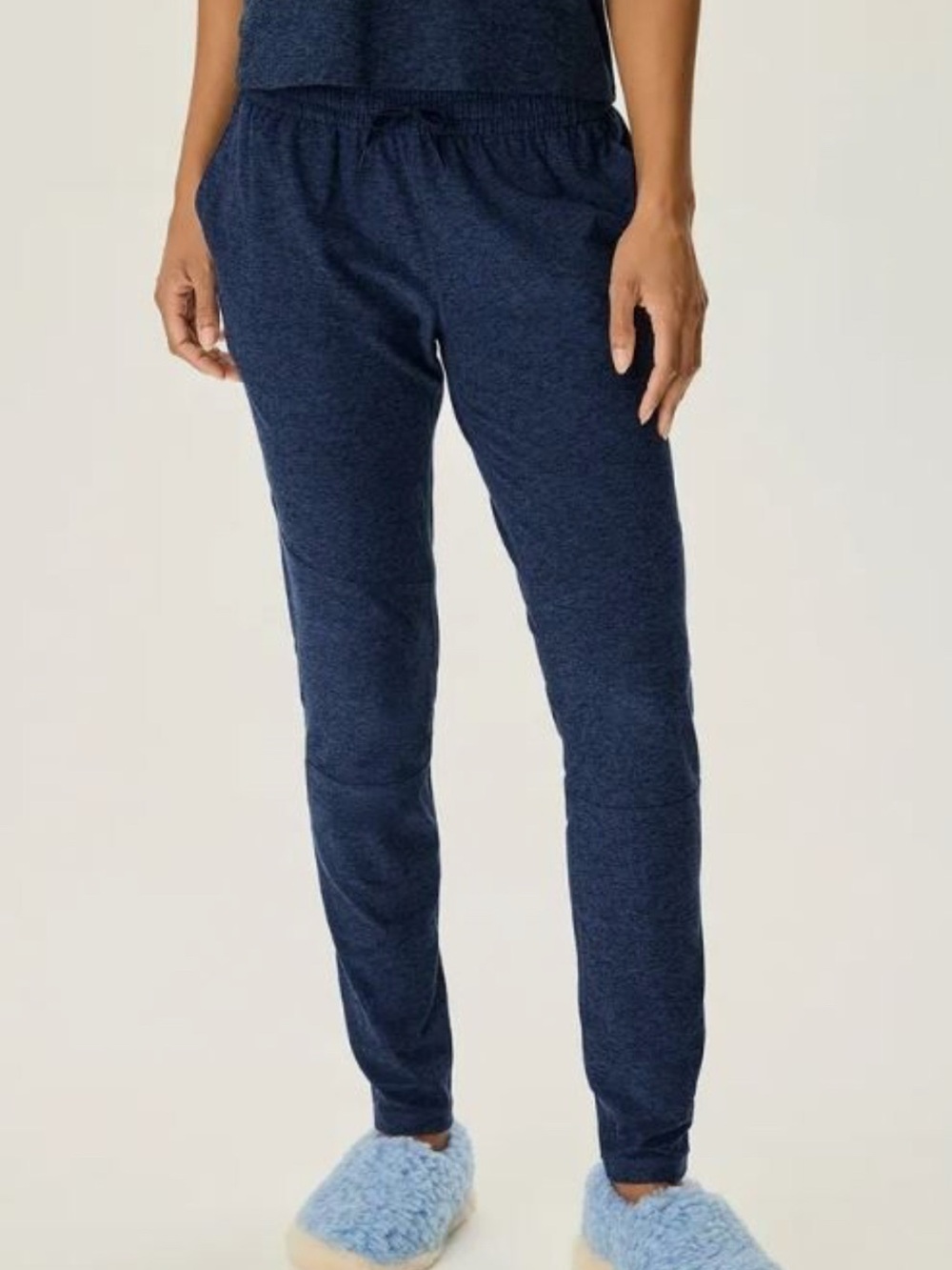 Outdoor Voices Cloudknit Jogger Pant M Navy Heather Black Athletic Travel Lounge